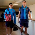 Claudio Aquino y Rodrigo Delvalle rumbo a rumbo a Santiago de Chile.