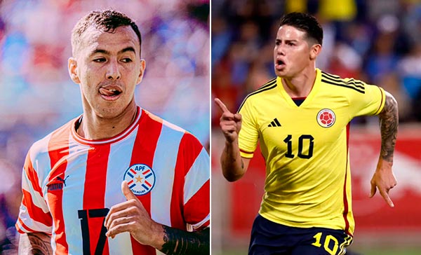 Alejandro Romero (Paraguay) - James Rodríguez (Colombia)