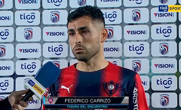 Federico Carrizo, mediocampista de Cerro Porteño.